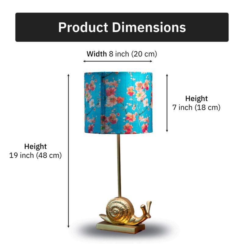 snail lamp dimensions