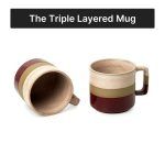 triple layered pink mug