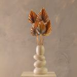 gold palm leaf set