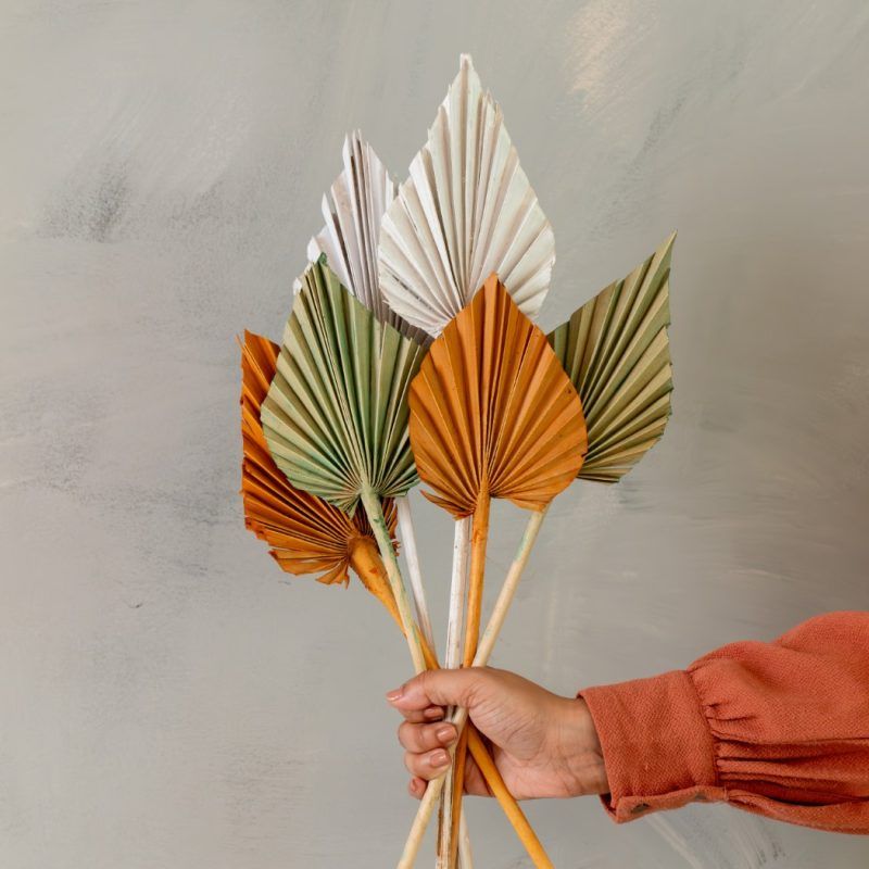 autumn palm leaf set of 6