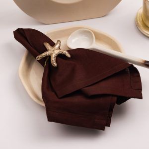 starfish brass napkin ring