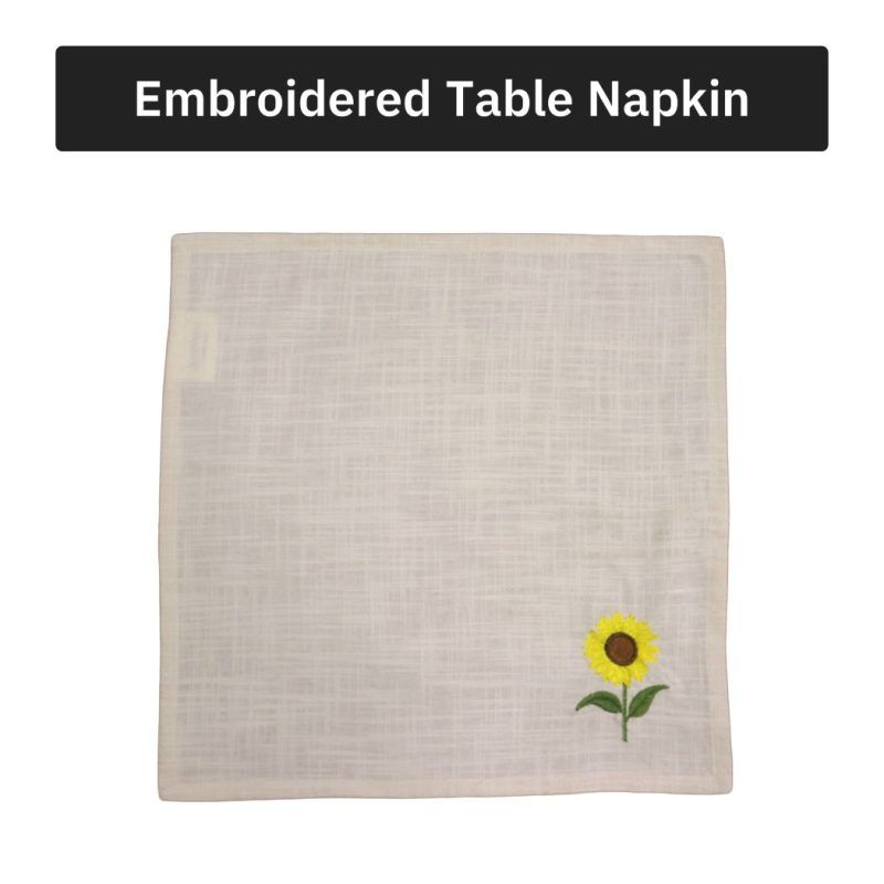 amber sunflower napkin