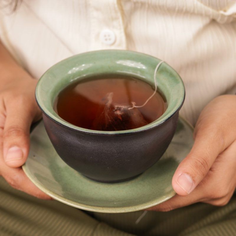 tibetan cup with saucer