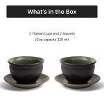 tibetan cup with saucer white bg