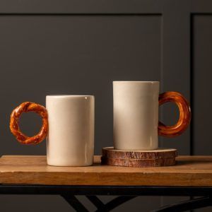 bagel churros mug set