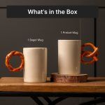 pretzel bagel mug set