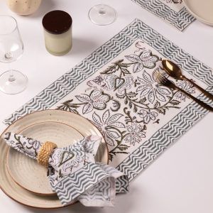 jaipuri block print table napkin and place mat
