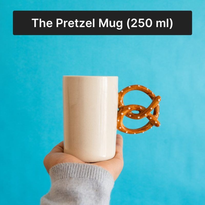 pretzel coffee mug