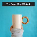 bagel coffee mug