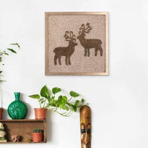 framed wall art reindeers