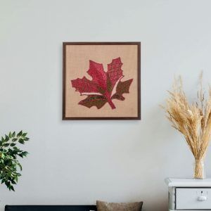 framed wall art maple leaf