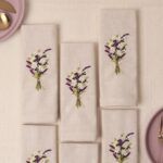 lavender bliss cotton slub napkins