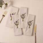 lavender bliss cotton slub napkins