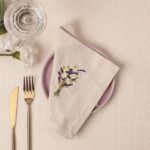 lavender bliss cotton slub napkins