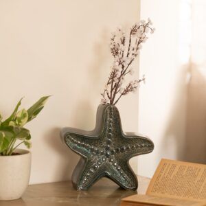 starfish vase riverbed blue