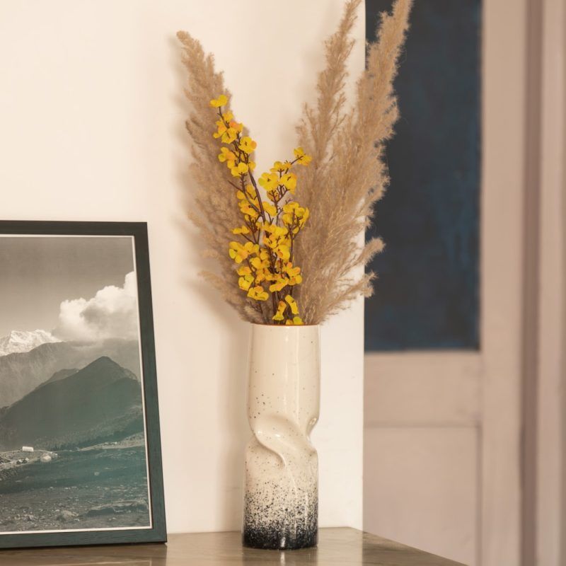 ombre twisted tube vase