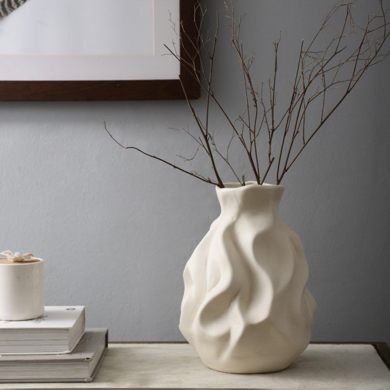 whispering waves ceramic vase