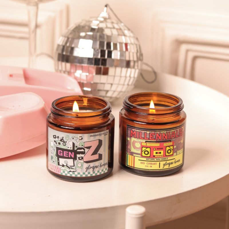 retro rewind soy wax aromatic candles