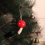 Christmas Hanging Felt Ornaments Mushroom