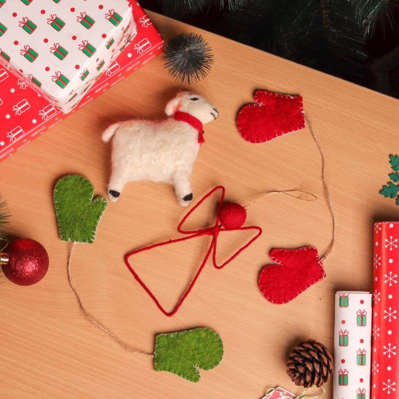 Christmas Hanging Felt Ornaments