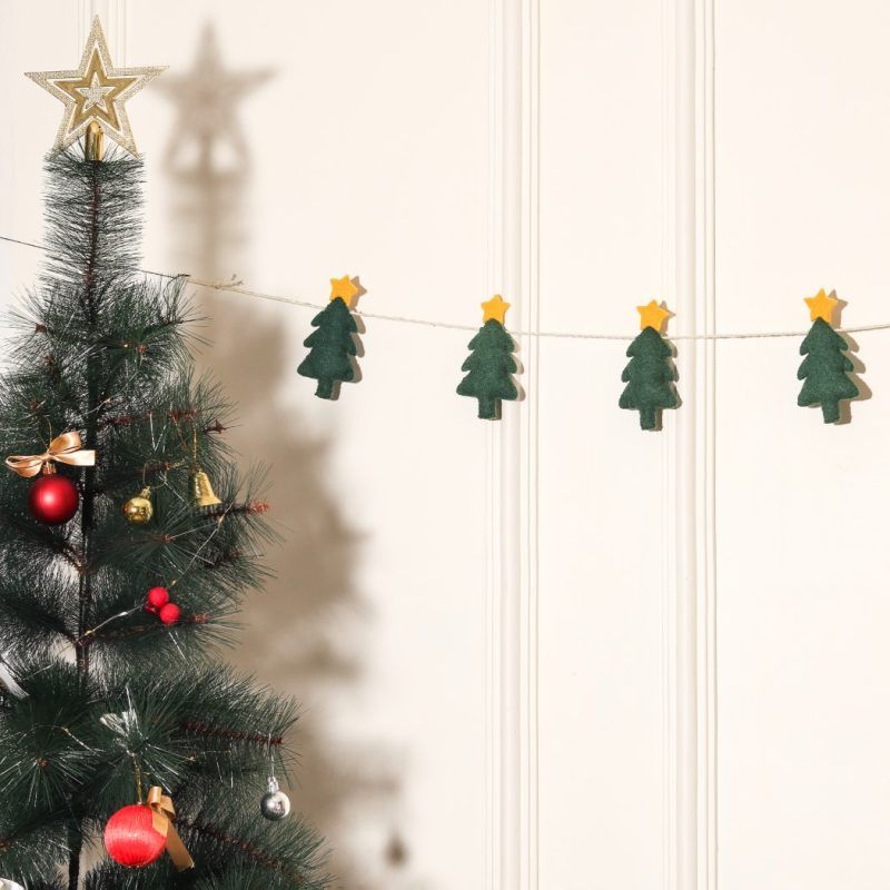 Christmas Hanging Felt Ornaments Tree Garland