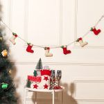 Christmas Hanging Felt Ornaments Stockings Garland