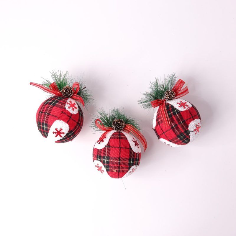 Christmas Ornament Balls (Set of 3)