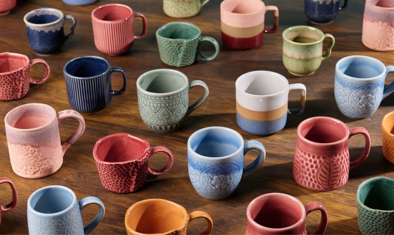 glimpse homes ceramic mugs collection