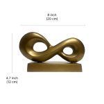 Infinity Loop Metal Sculpture White Background Image
