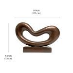 Wave Form Metal Sculpture white background image