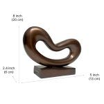 Wave Form Metal Sculpture white background image