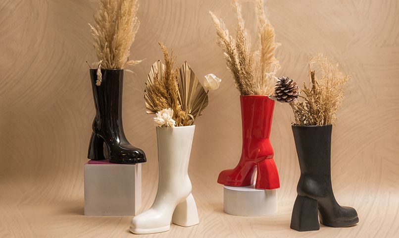 glimpse homes boot vase collection