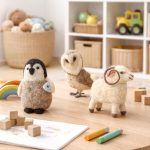 Handmade Felt Animals Nursery Decor (Owl + Ram + Penguin)